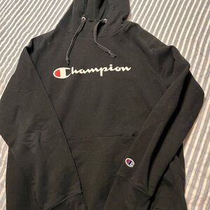 Champion Classic Black Pullover Hoodie